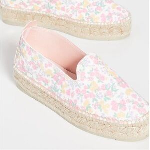 ▶️ Loveshackfancy x Manebi  ◀️ Slipper Platform Espadrille in Fruity Punch